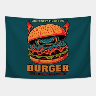 Burger With Hot Monster Sauce Tapestry