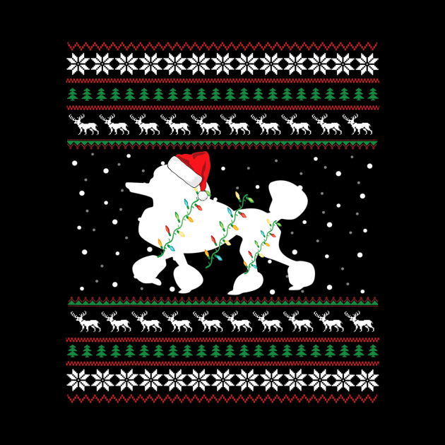 Poodle Ugly Xmas Family Matching Pajama by IainDodes