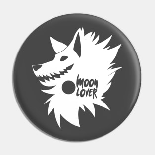 Moon Lover (Light/Transparent Text) Pin
