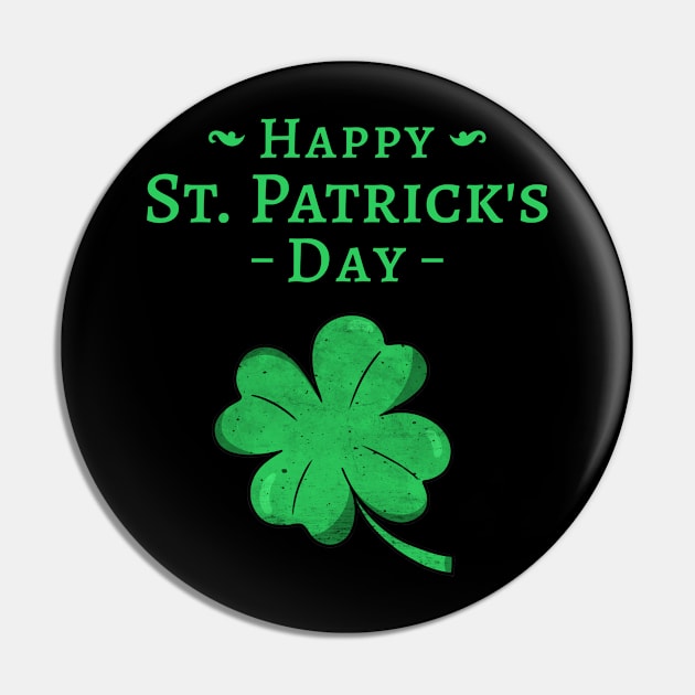 Happy St. Patrick's Day Pin by CANVAZSHOP