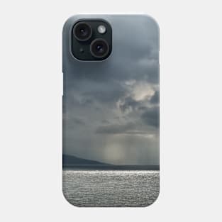 Darkness and light over the Isle of Arran Phone Case