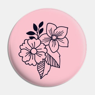 Art Flower Pin