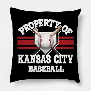 Proud Name Kansas City Graphic Property Vintage Baseball Pillow