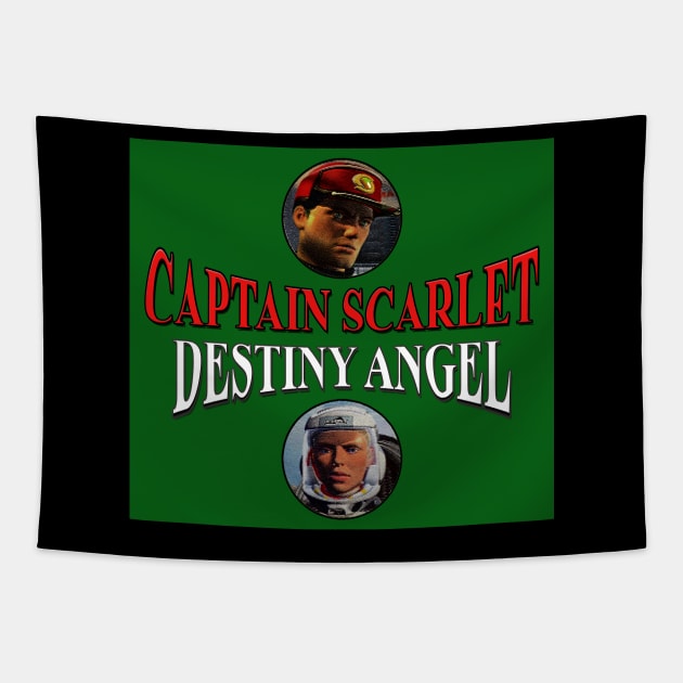 Captain Scarlet & Destiny Angel Tapestry by The Black Panther