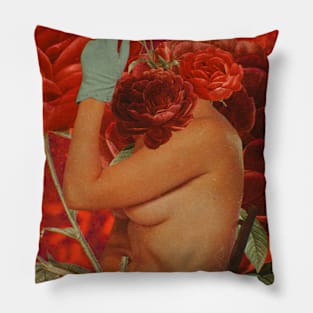 Bathing with Roses Pillow