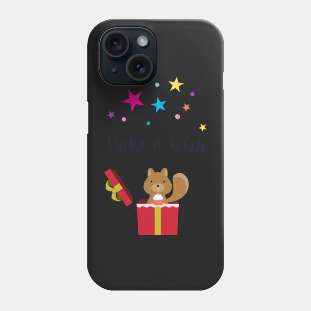 A Cute Squirrel Makes a wish Phone Case by Anicue