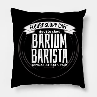 Barium Barista and the Fluoroscopy Cafe Pillow