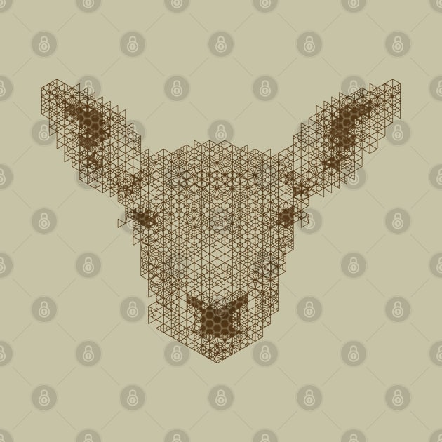 Kumiko Deer Animal Portrait by shultcreative