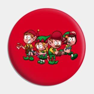 Christmas Worker Elves Pin