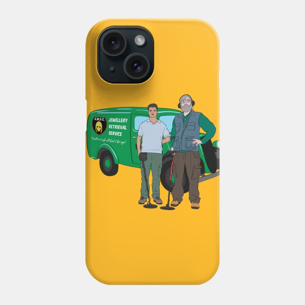 Russell & Hugh - Jewellery Retrieval Service - DMDC - Detectorists Phone Case by InflictDesign