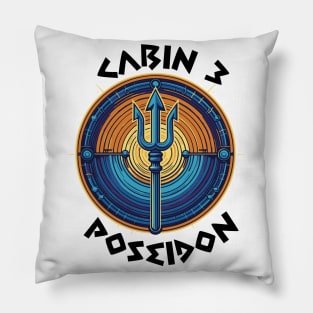 Cabin 3 Poseidon - CAMP half-blood V5 Pillow