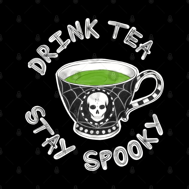 Drink Tea and Stay Spooky Tea Cup by Metal Tea