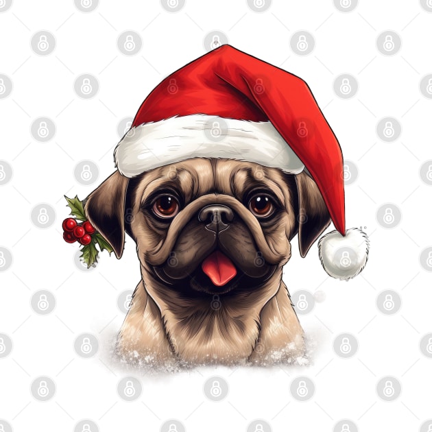 pug Christmas by MZeeDesigns