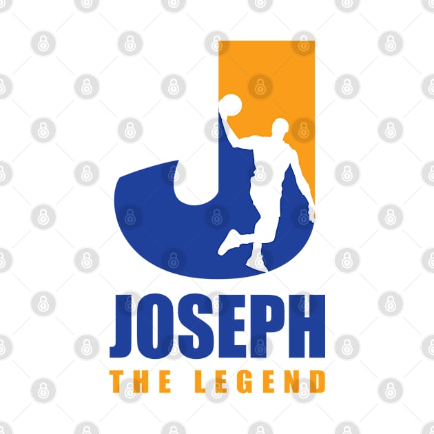 Joseph Player Basketball Your Name The Legend by Baseball Your Name