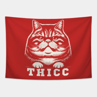 Cute Thicc Cat Tapestry