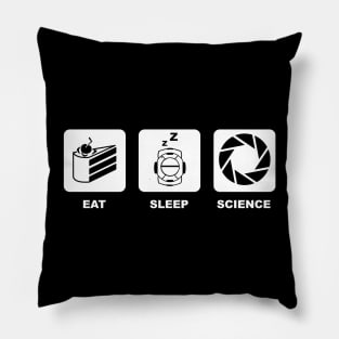 Eat, Sleep, Science Pillow