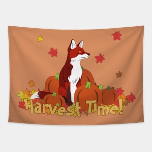 Harvest Time Fox Tapestry