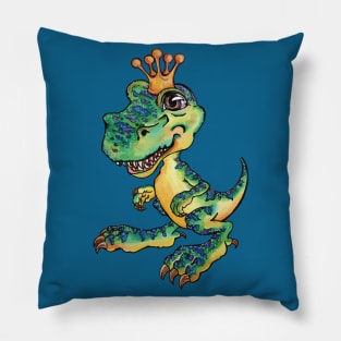 T-Rex: King of the Dinosaurs (Green) Pillow