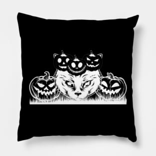 Pumpkin Cat Pillow