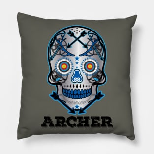 Archery Sugar Skull Pillow