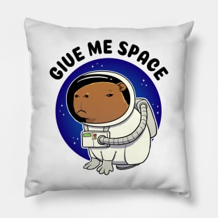 Give me space Capybara Astronaut Pillow