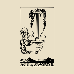 tarot of ace and swords T-Shirt