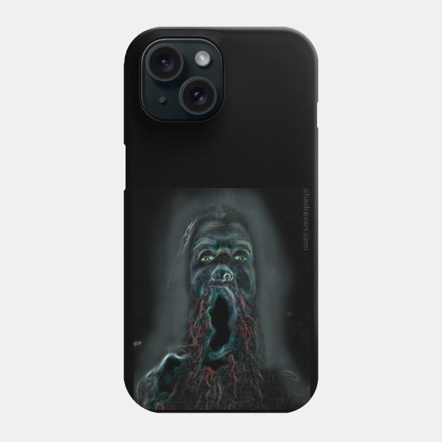 SMOKE JAW / ASHES INSIDE Phone Case by Chad Rev Art