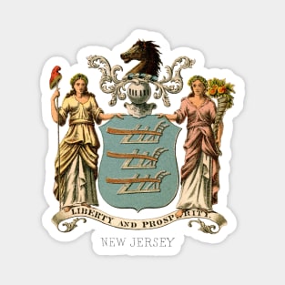 1876 New Jersey Coat of Arms Magnet