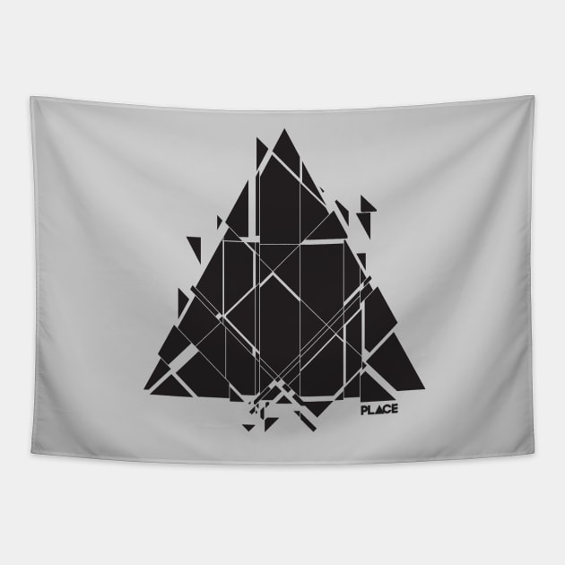 PLACE Sci-Fi Triangle Tapestry by Sitchko