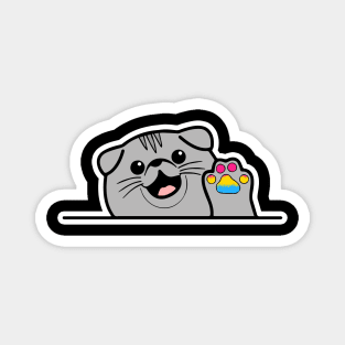 pansexual pride paw Magnet