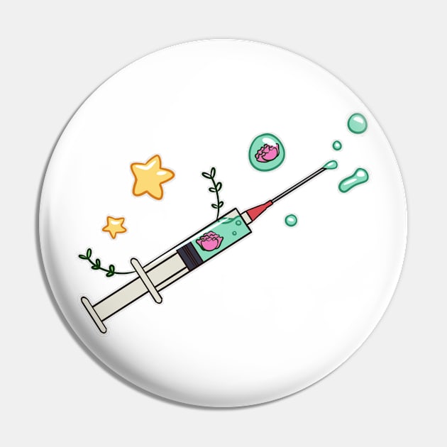 Daily Dose of Happiness Pin by n0r4g4m4-shop