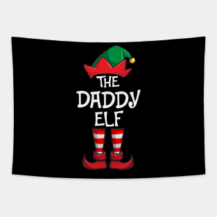 Daddy Elf Matching Family Christmas Dad Tapestry