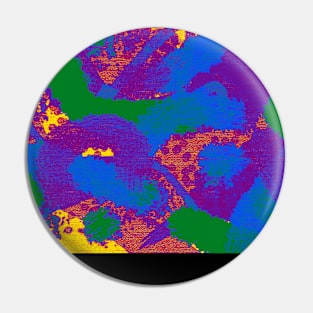 Gay Pride Abstract Textural Layered Paint Pin