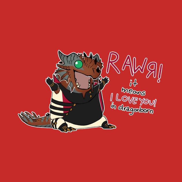 RAWR! Means I Love You in Dragonborn by IceOfWaterflock