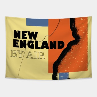 New England vintage travel poster Tapestry