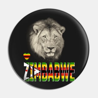 Love Zimbabwe Pin