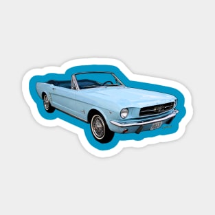 64 65 Ford Mustang Convertible Generation One Magnet