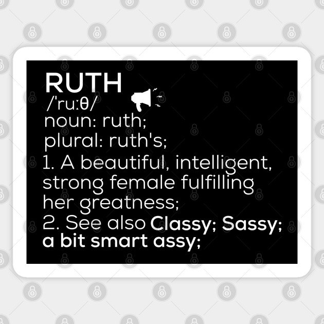 Ruth Name Definition Ruth Female Name - Ruth - Sticker