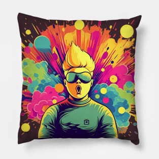 Colourful exploding Guy design for Pride Month: Pillow