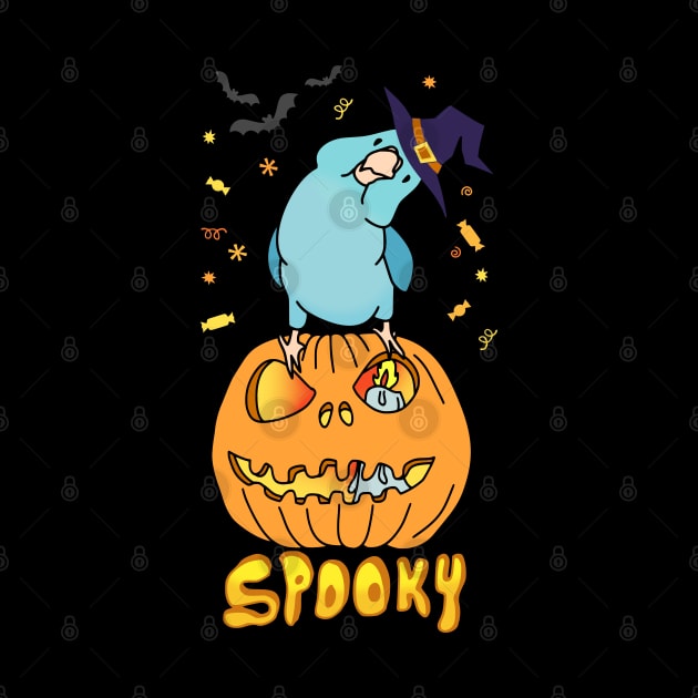 SPOOKY blue parrotlet by FandomizedRose