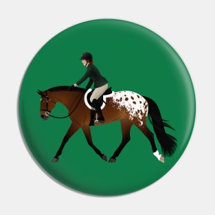 Appaloosa Horse and Rider - Equine Rampaige Pin