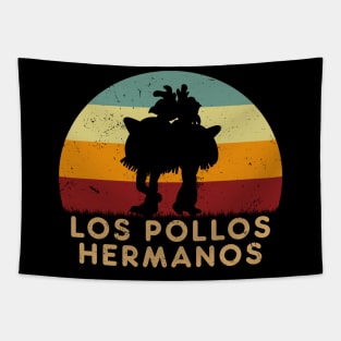 Retro Sunset - Los Pollos Hermanos Chicken Tapestry