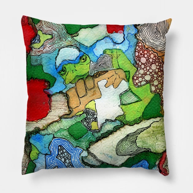 Abstract Builder Pillow by AleHouseDrae