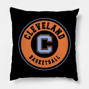 Cleveland retro basketball Pillow