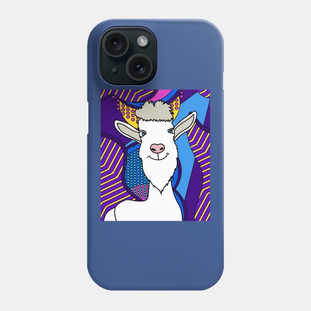 Colorful Patrols Funny Goats Phone Case by flofin