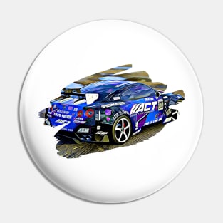 350Z Drift Art Print Pin