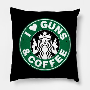 Love Guns Coffee Pillow