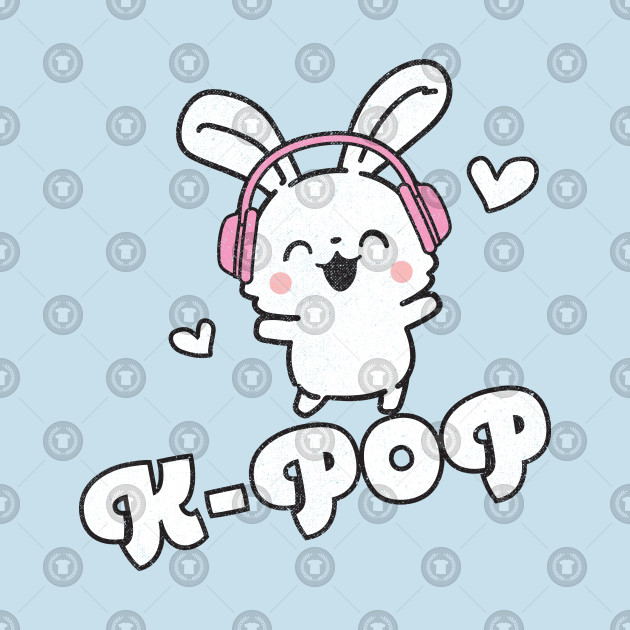  K Pop  Cute Kawaii  Bunny K Pop  Tapestry TeePublic