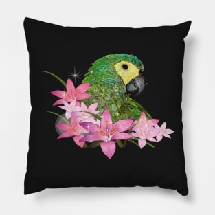 Red-bellied Macaw Pillow