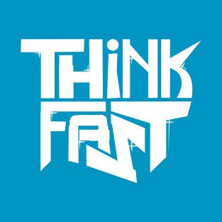 Think Fast - Logo (white) T-Shirt